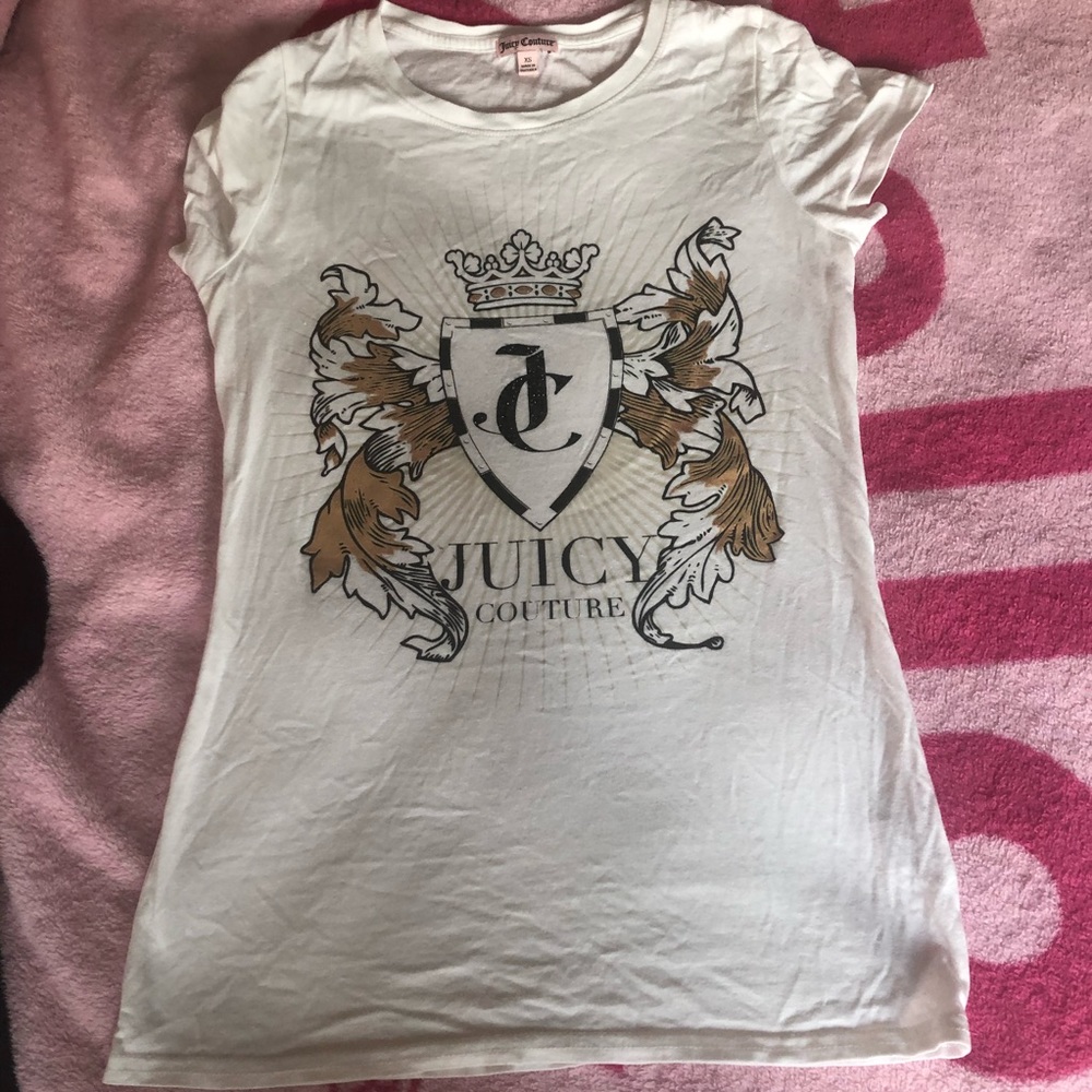 White Juicy Couture T Shirt with Logo
